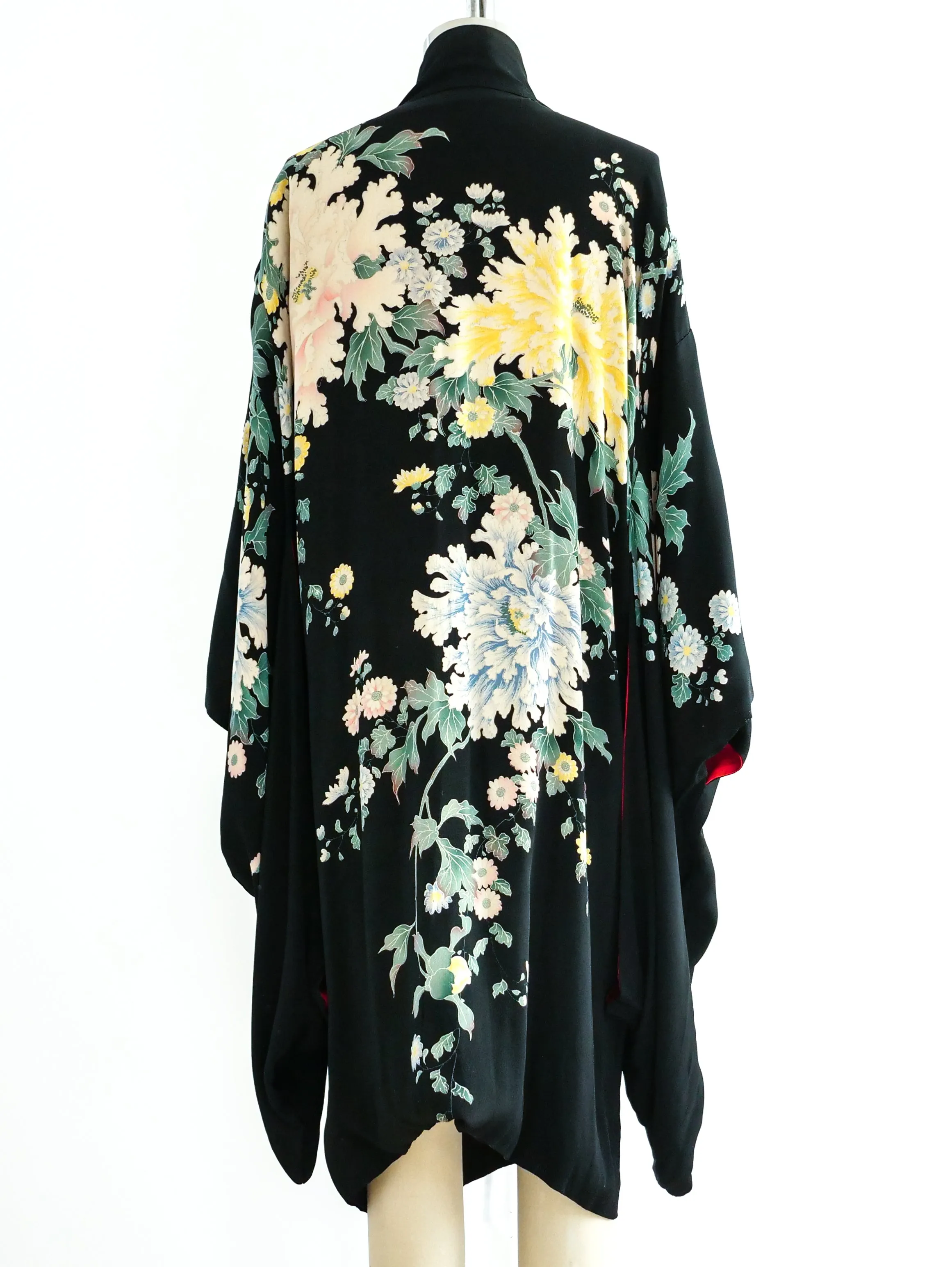 1920's Reversible Floral Kimono