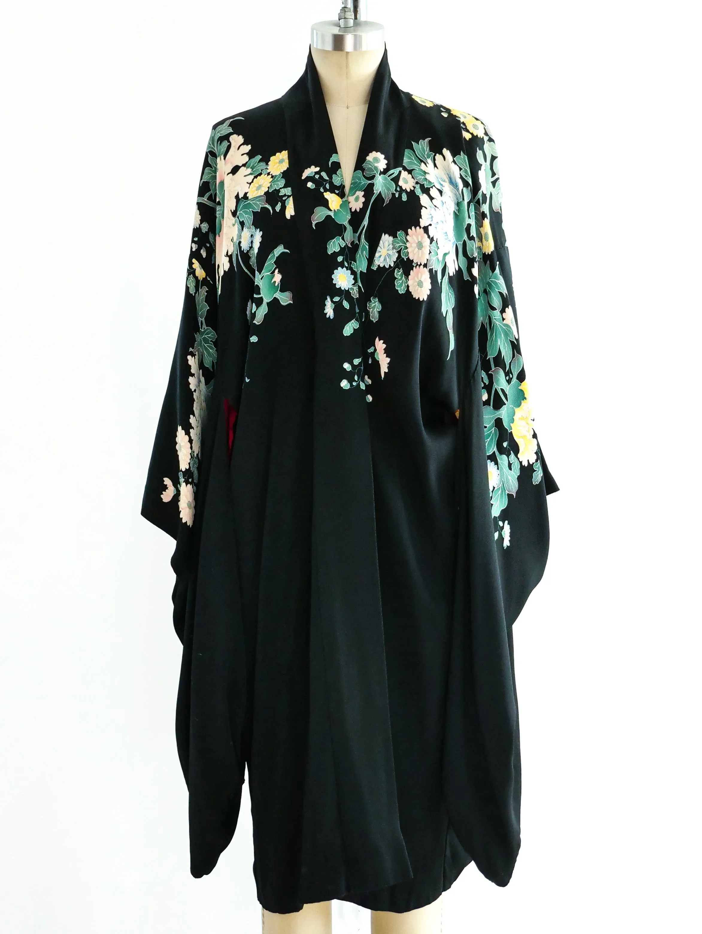 1920's Reversible Floral Kimono