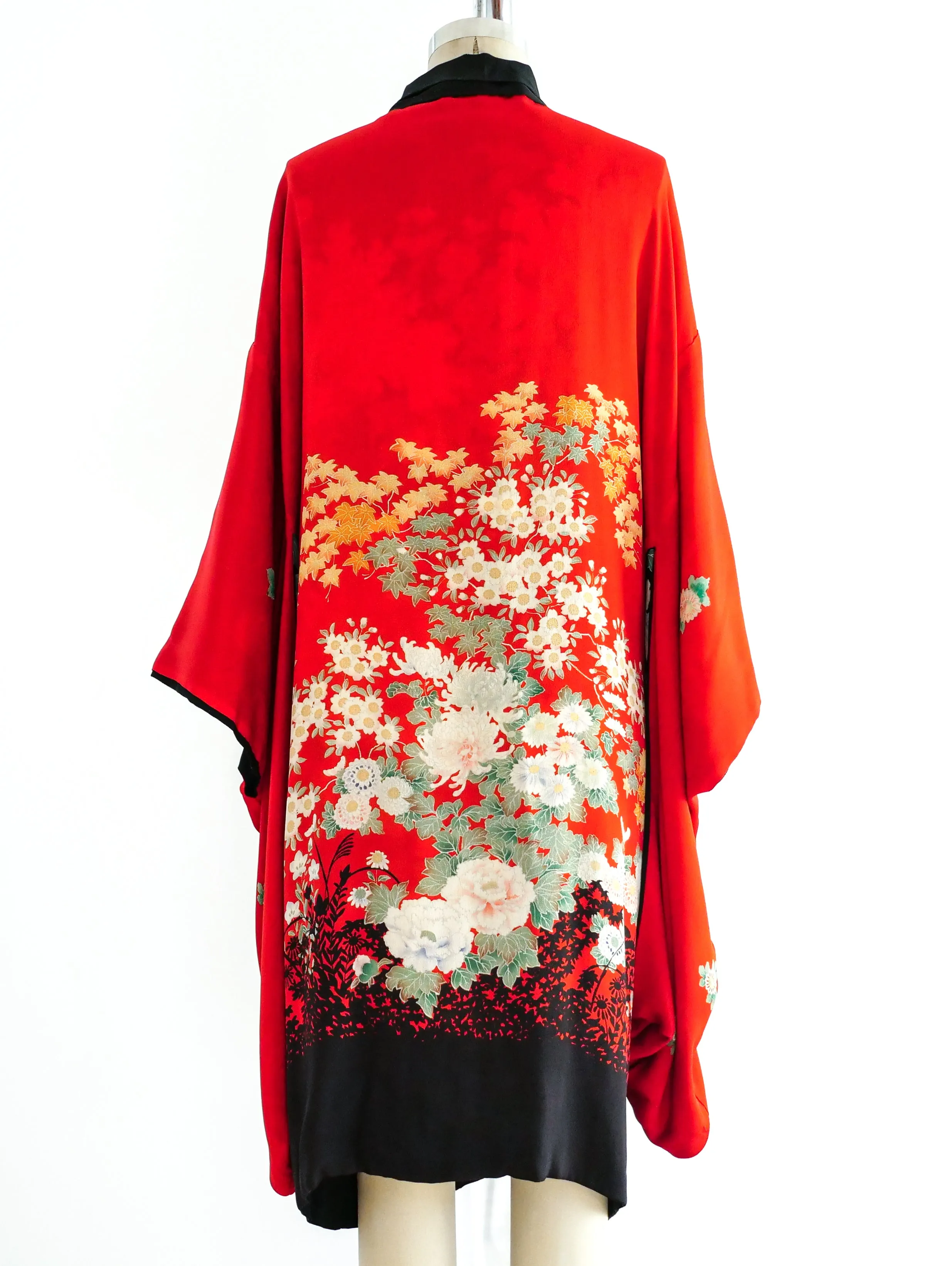1920's Reversible Floral Kimono