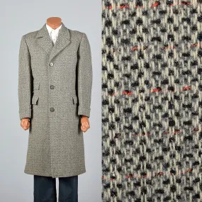 1950s Mens Tweed Overcoat