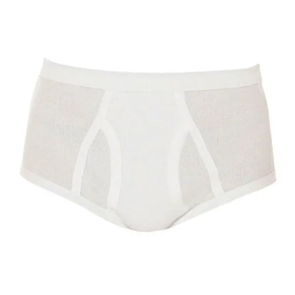 2pc Set Holeproof Men All Seasons White Full Brief Underwear Aircel T Shirt Tee Base Layer