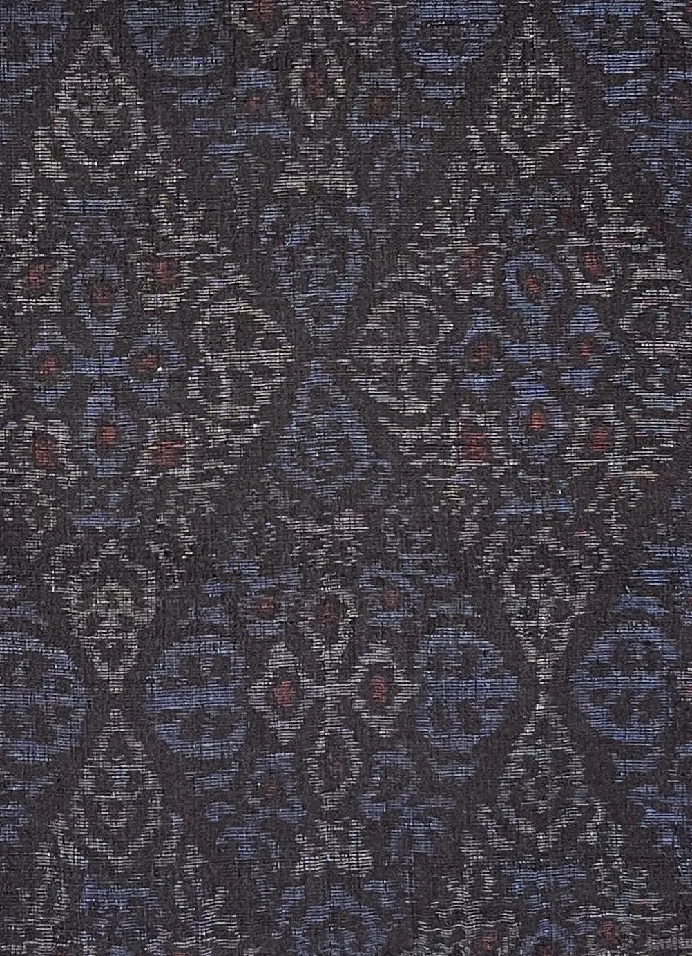 7526-1:1980's Japanese Tsumugi Silk fabric 62" Piece (Arai-Hari)