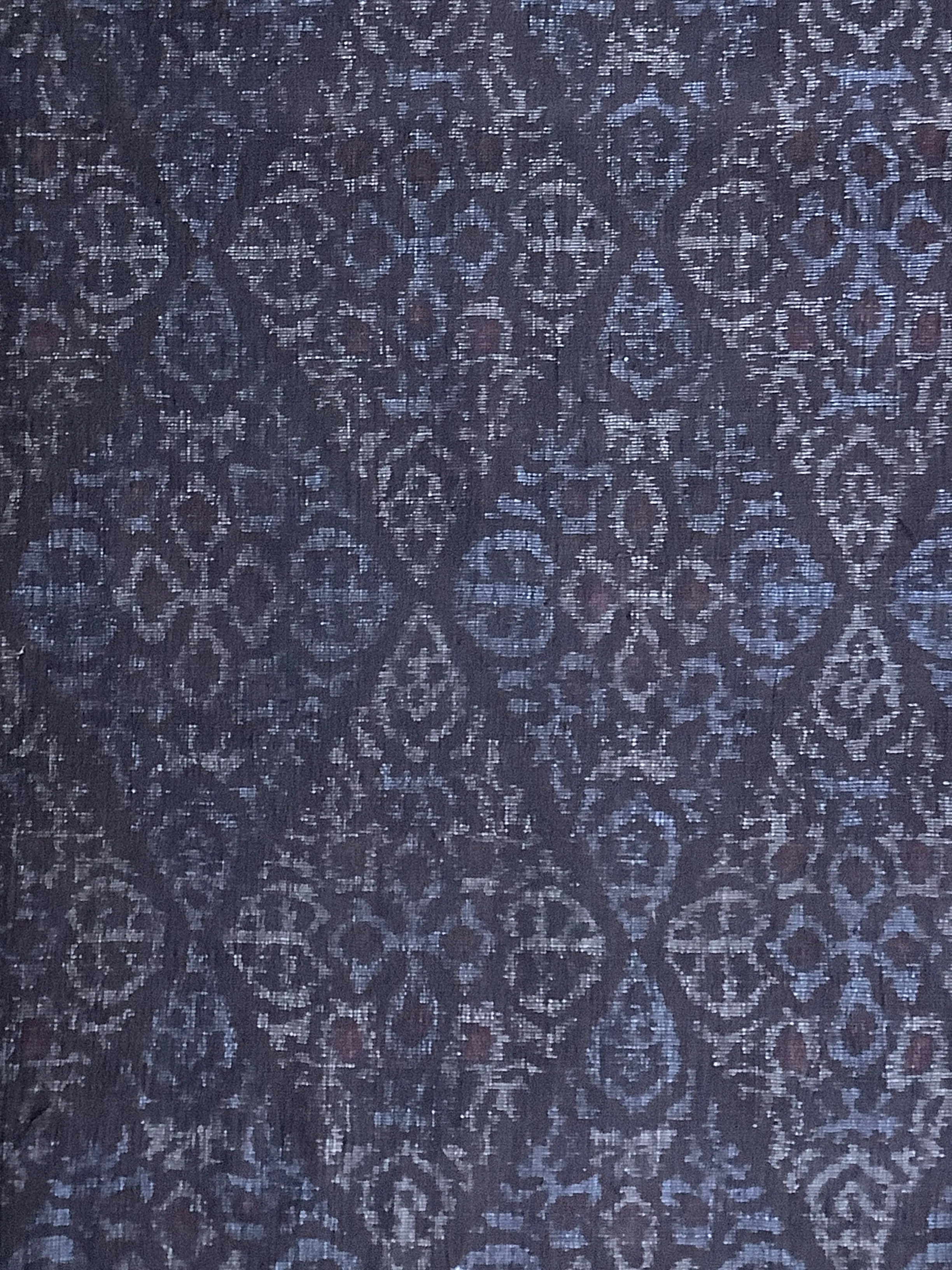7526-2:1980's Japanese Tsumugi Silk fabric 42" Piece (Arai-Hari)