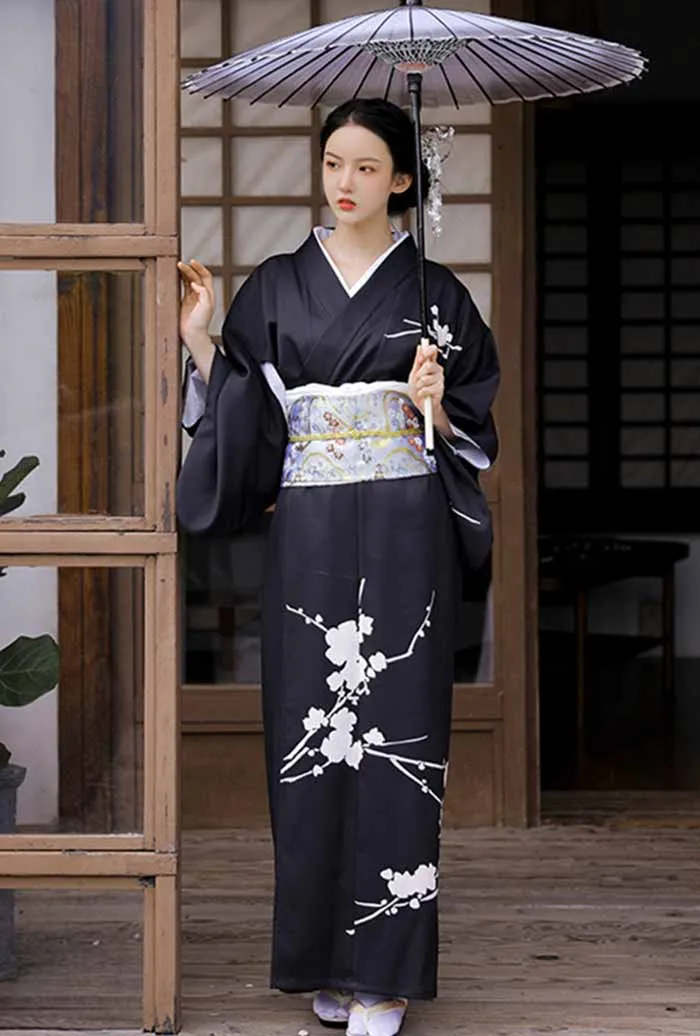 Black Kimono Dress