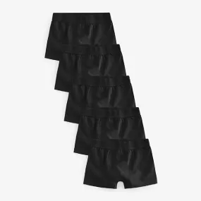 Black Trunks 5 Pack (5-12yrs)