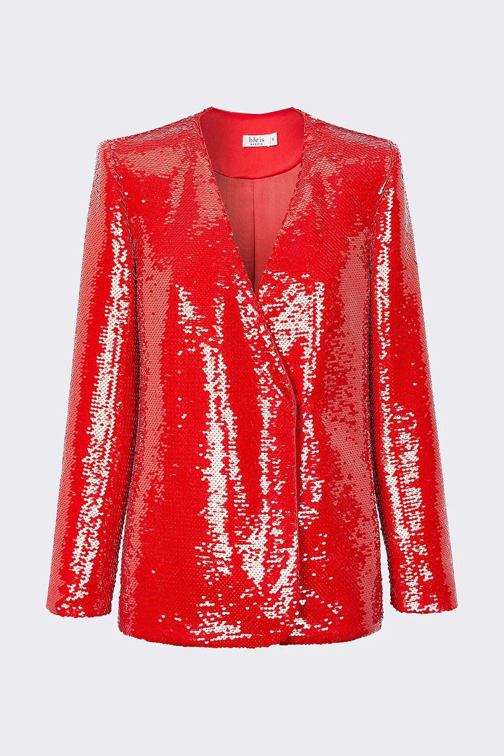 Blazer lentejuela roja
