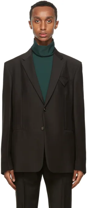 Bottega Veneta Brown Mohair Blazer