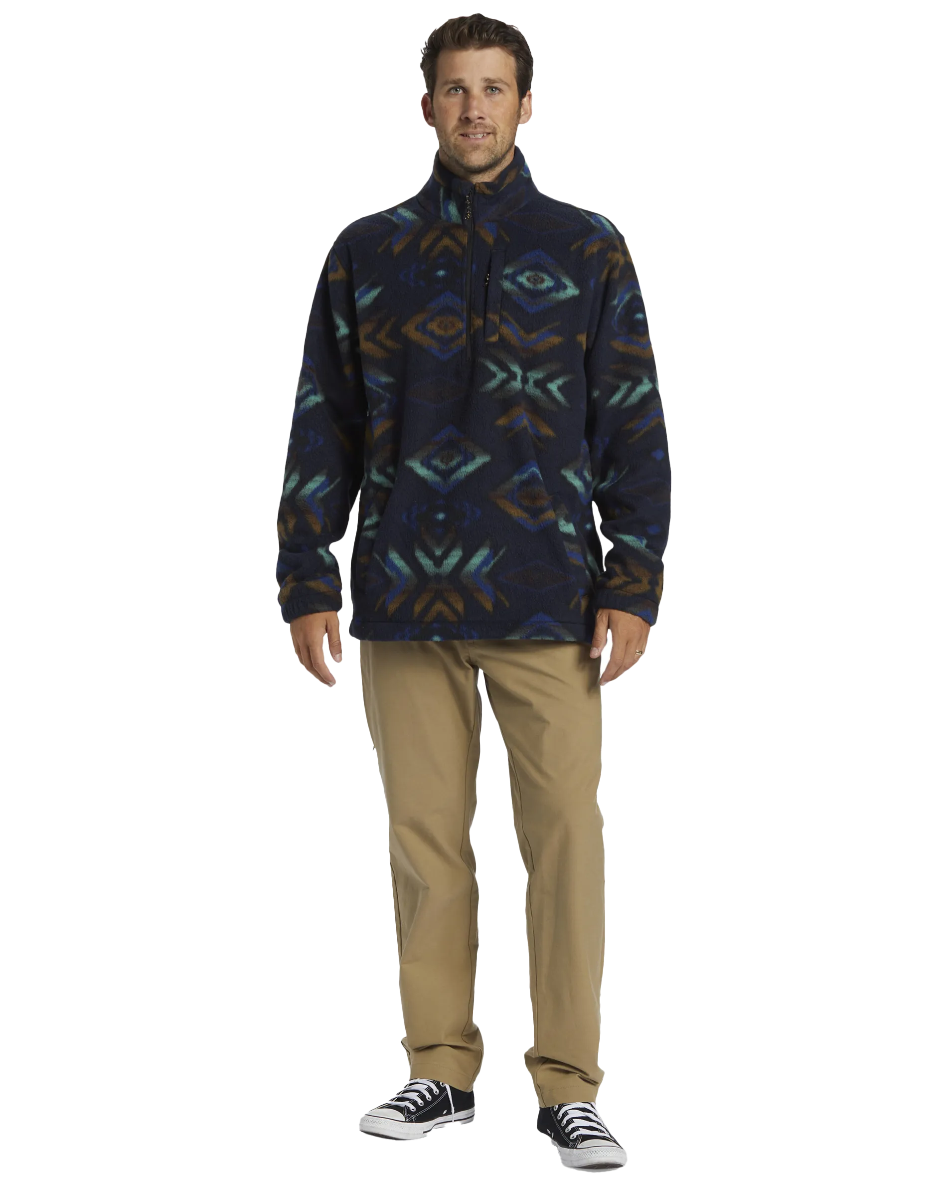 Boundary Fleece Jacket in Navy