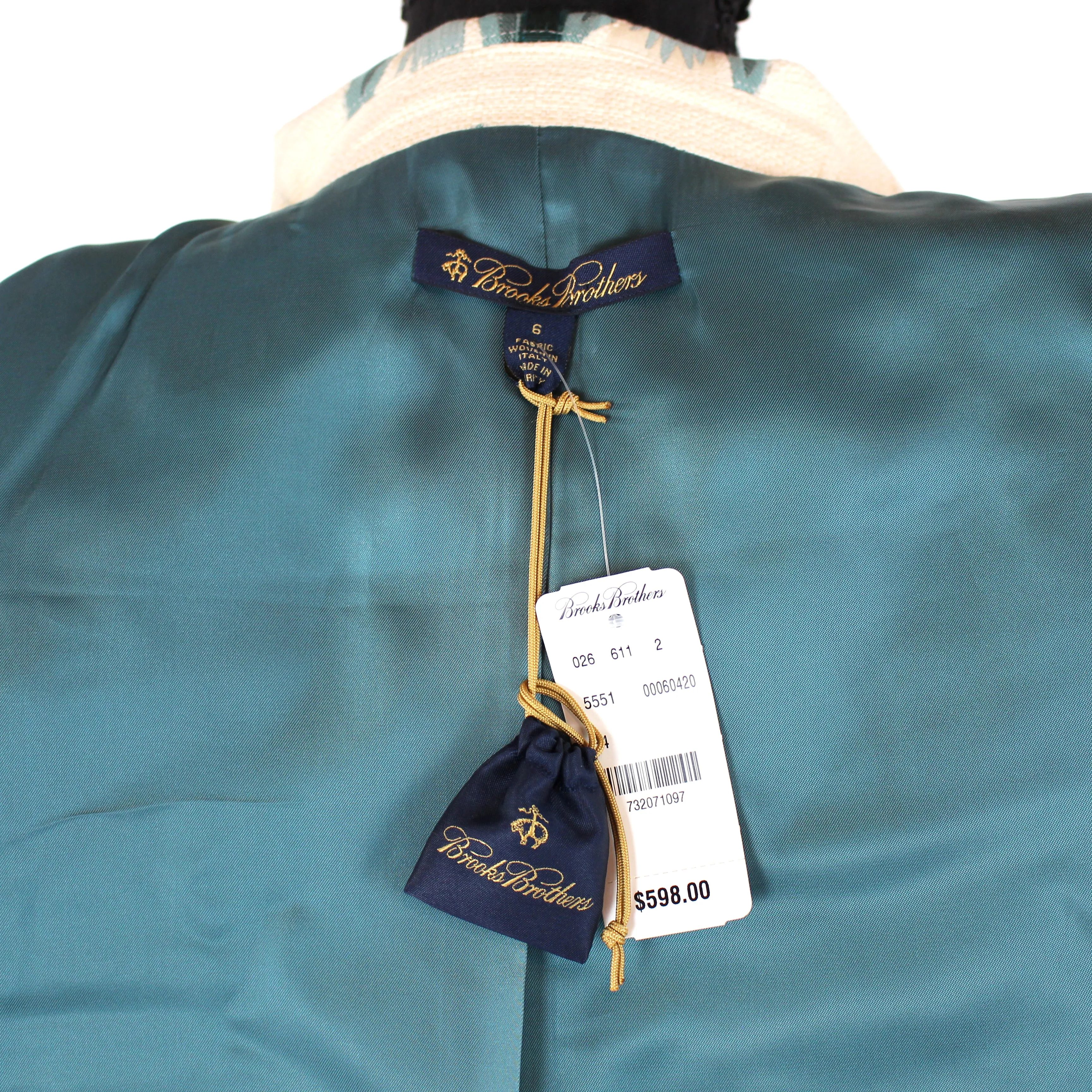 Brooks Brothers Embroidered Coat