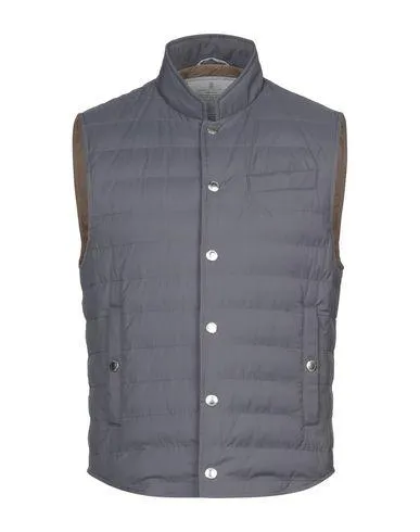 Brunello Cucinelli Man Synthetic Down Jacket Lead M INT