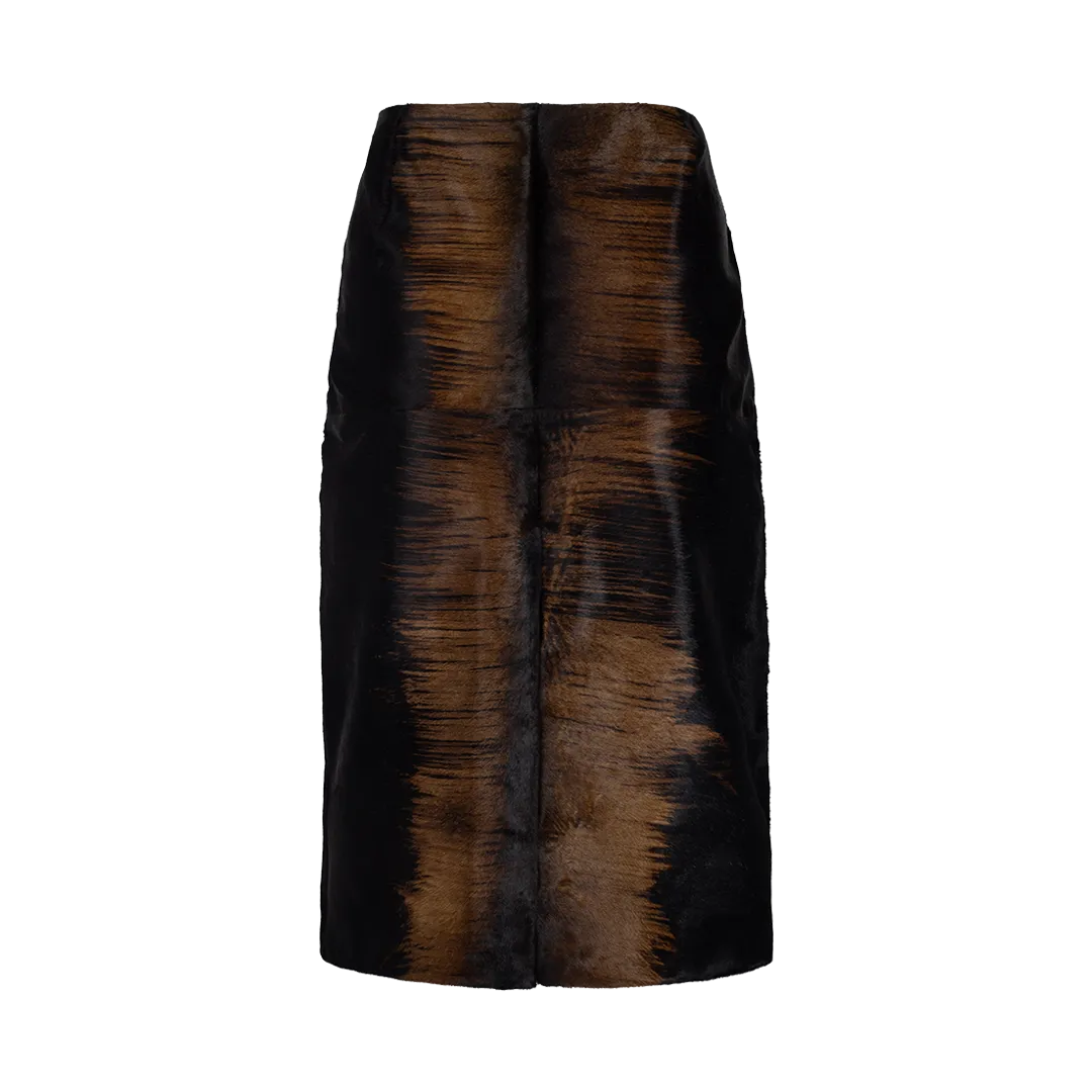 Calf Hair Pencil Skirt