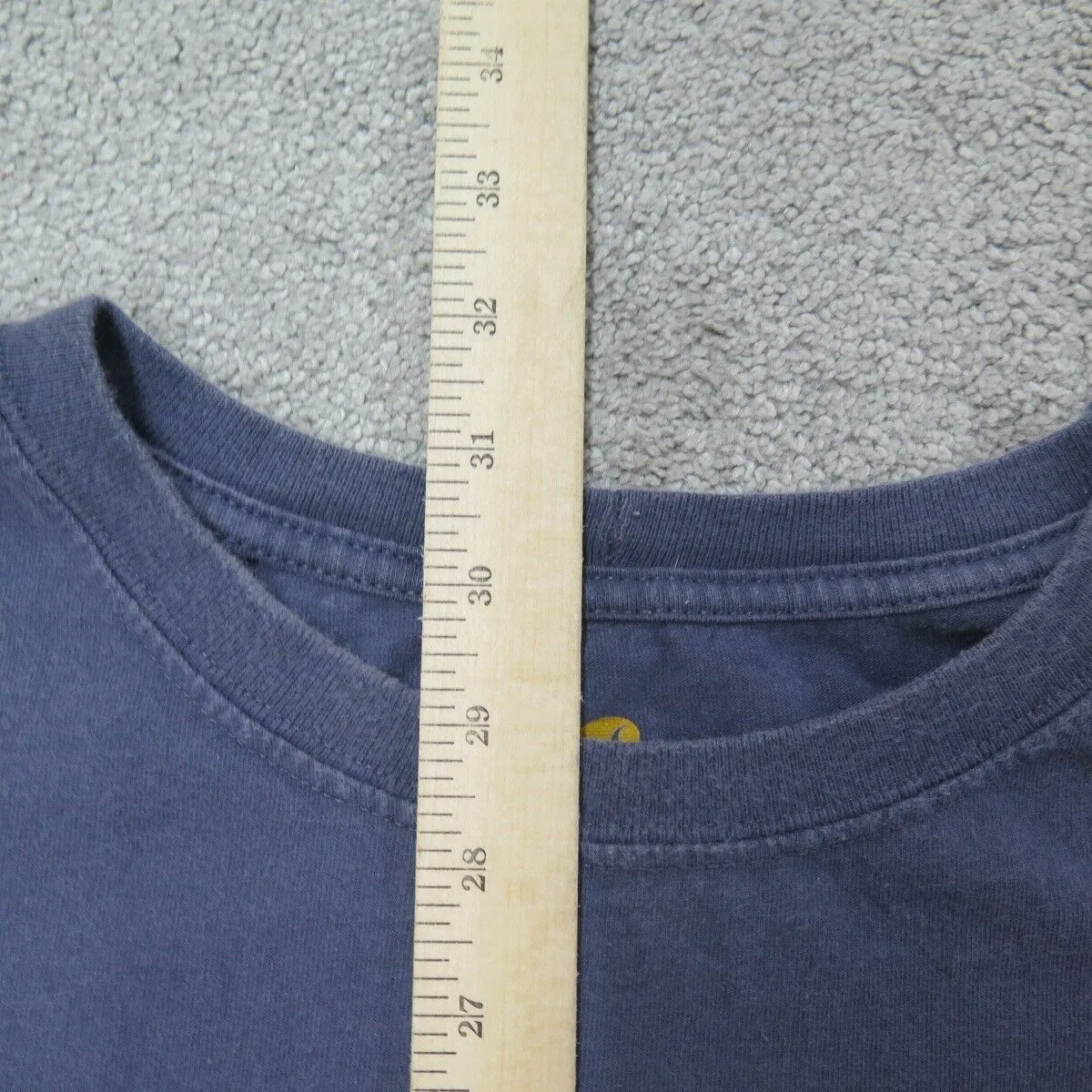 Carhartt Shirts Mens 4XL Blue Original Fit Crew Neck Tee Casual Outdoor Pocket