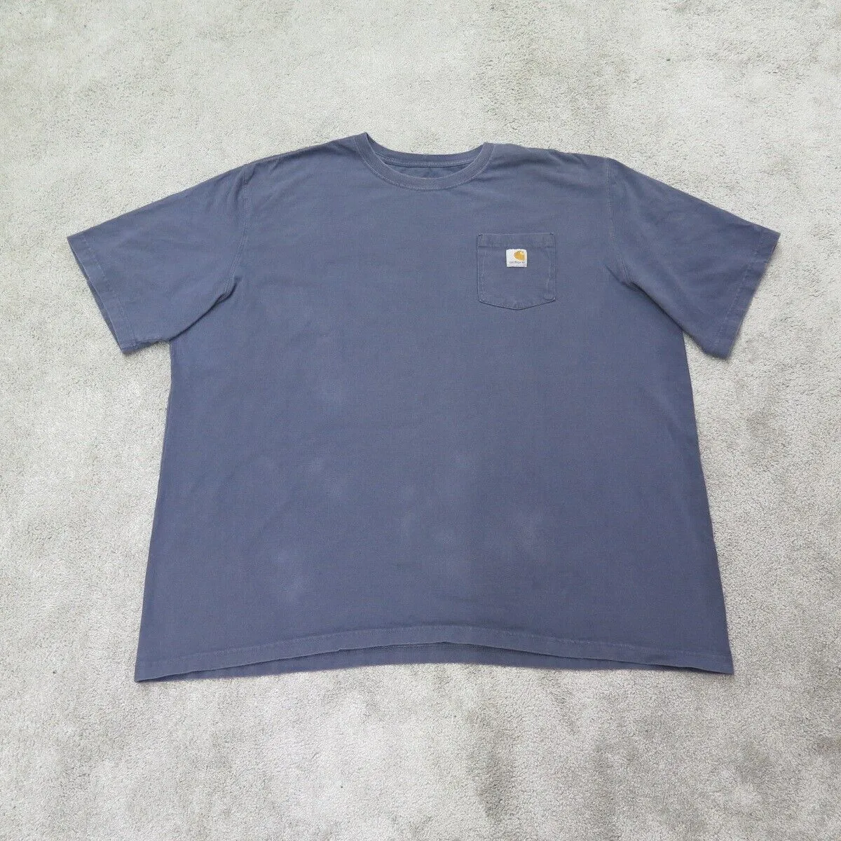Carhartt Shirts Mens 4XL Blue Original Fit Crew Neck Tee Casual Outdoor Pocket