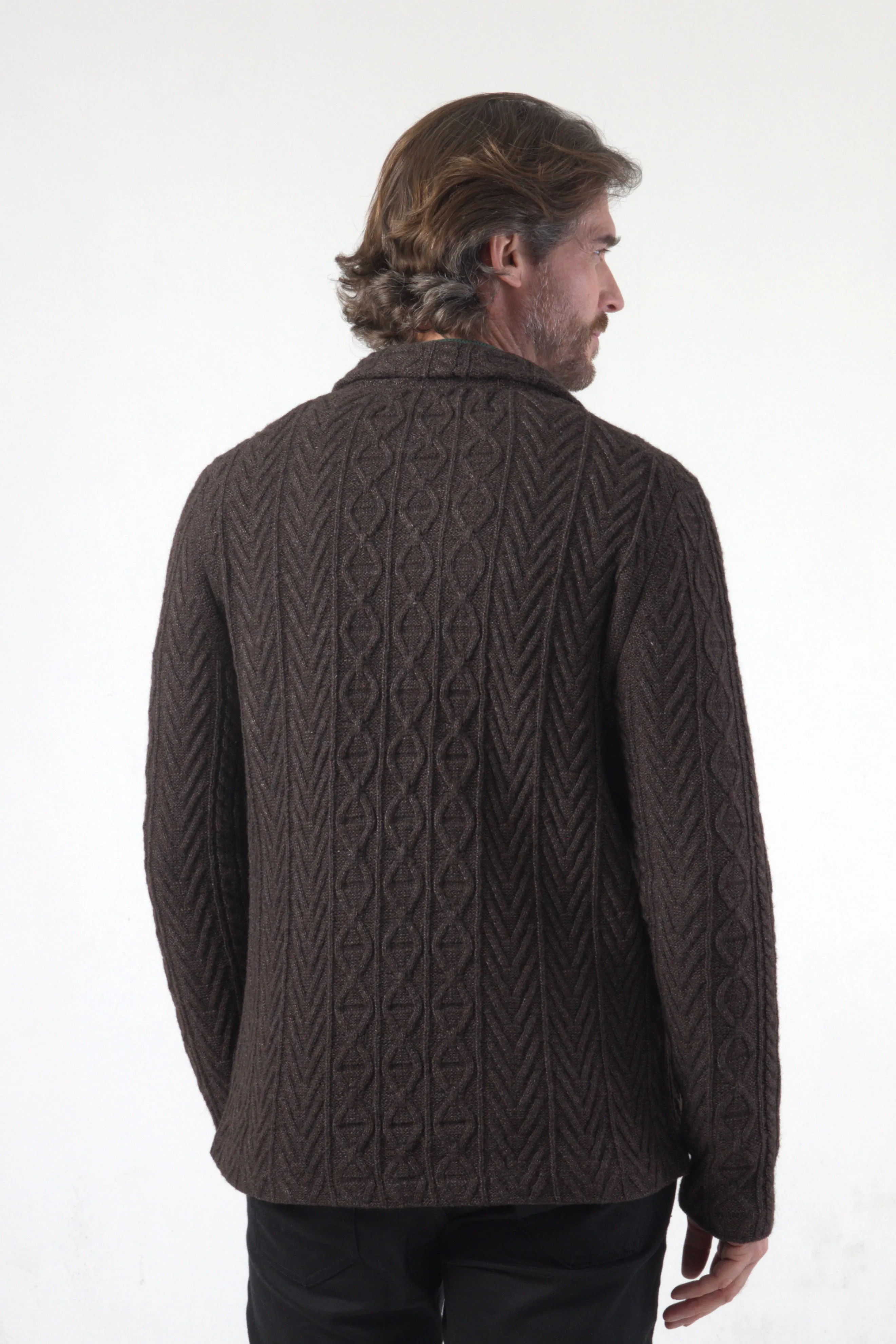Chain Link Knit Chunky Blazer