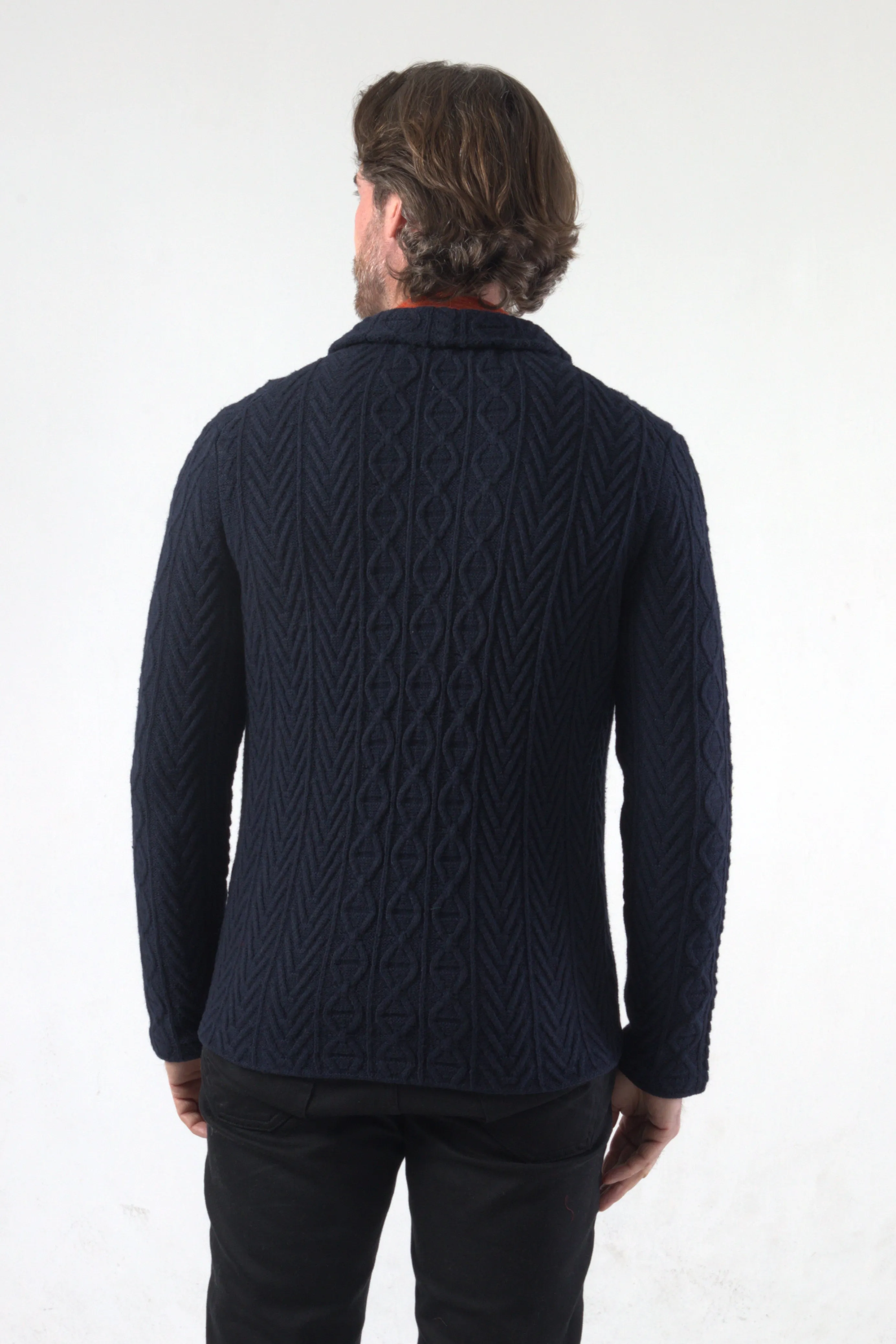 Chain Link Knit Chunky Blazer