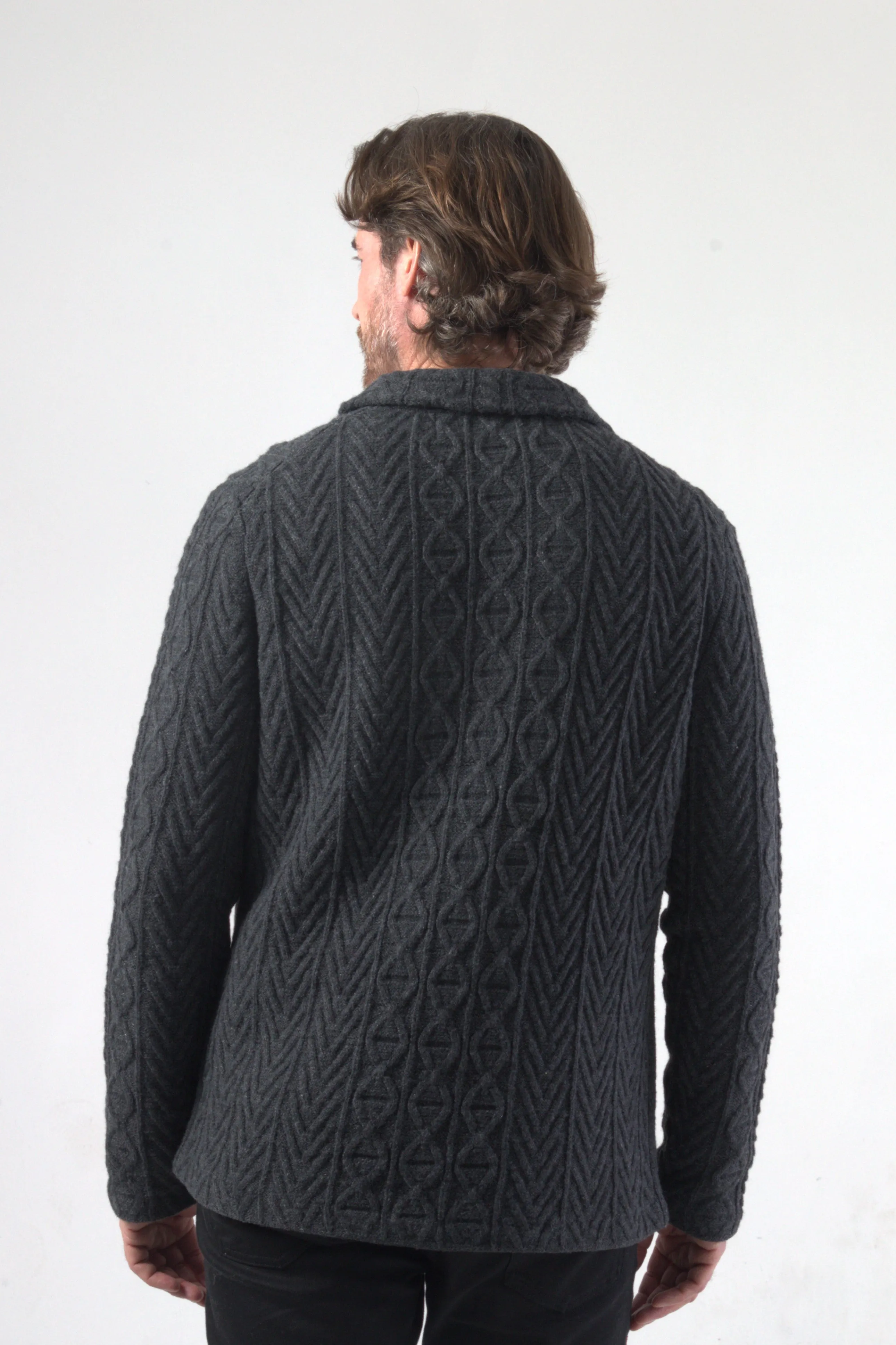 Chain Link Knit Chunky Blazer