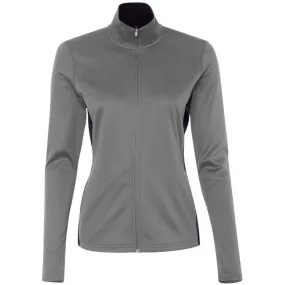 Champion Women's Stone Grey/Black Performance 5.4-Ounce Colorblock Full-Zip Jacket