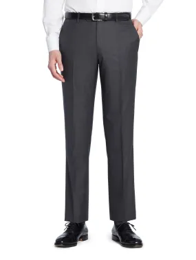 Charcoal Natural Stretch Wool Trousers - Model 08 (SLIM)