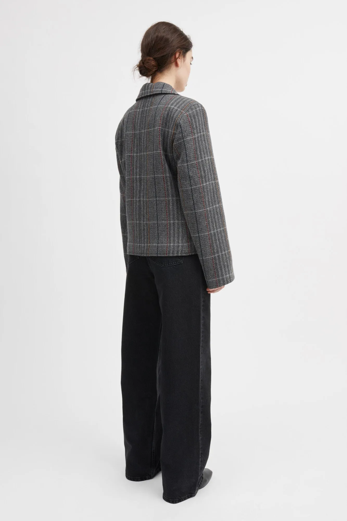 Claire blazer - Grey herringbone