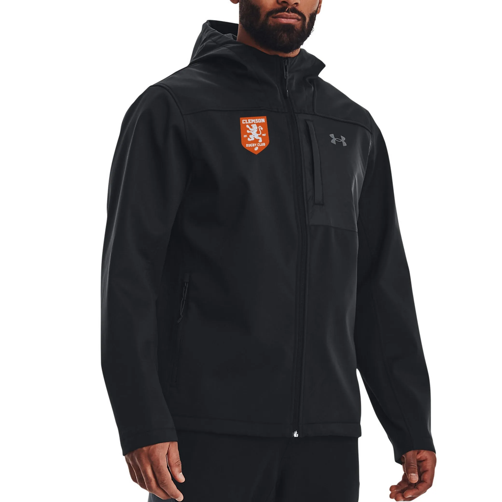 Clemson Rugby Coldgear Hooded Infrared Jacket