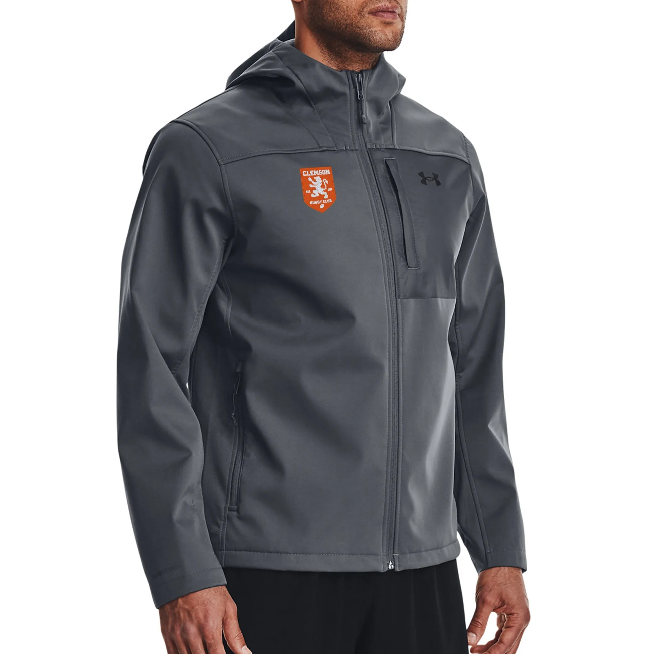 Clemson Rugby Coldgear Hooded Infrared Jacket