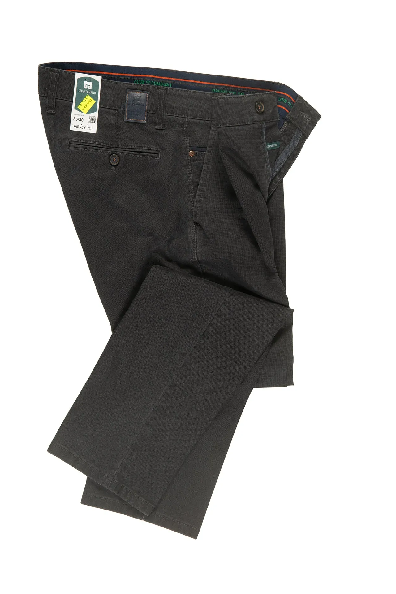 Club Of Comfort Trousers Garvey Grid 7611 K