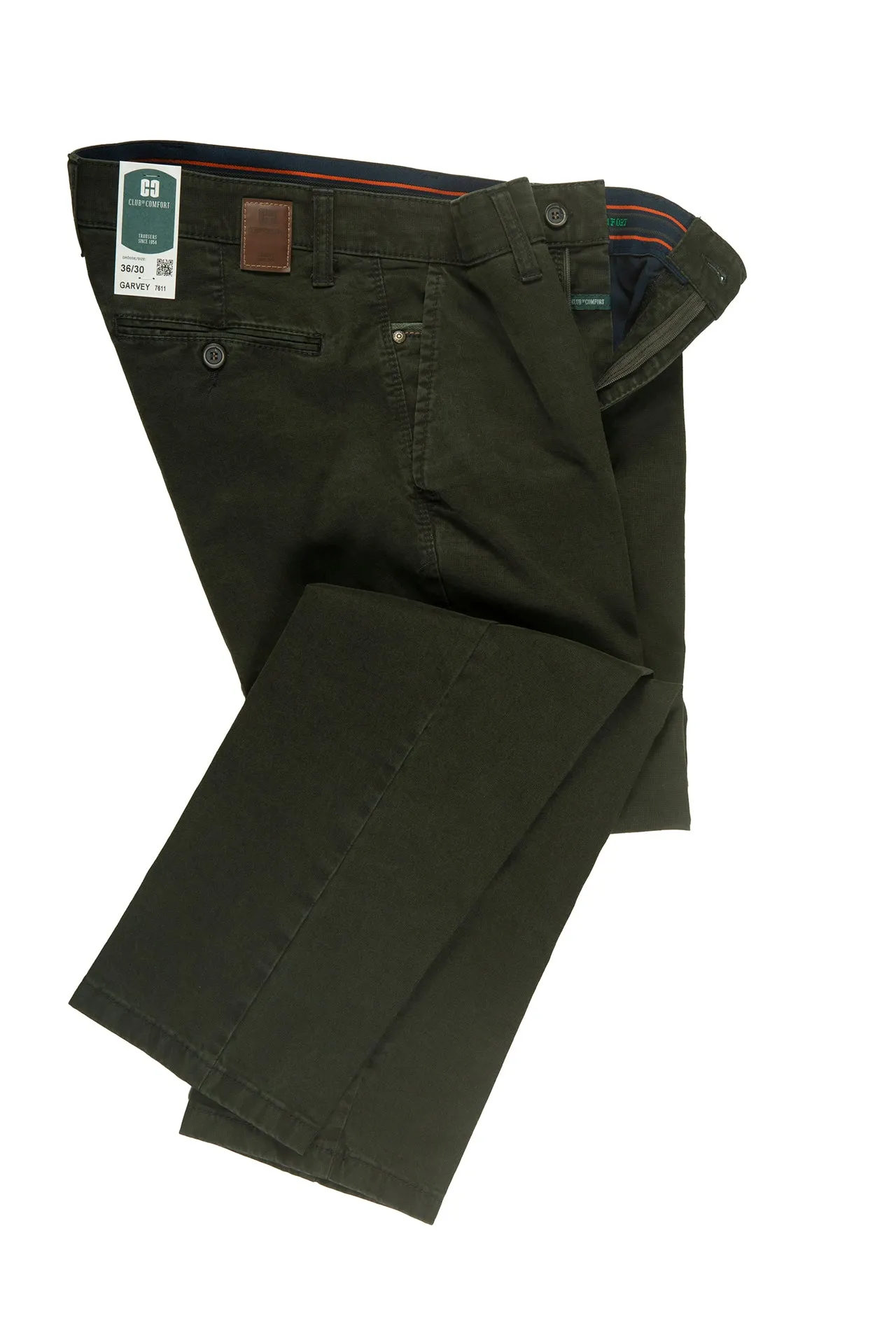 Club Of Comfort Trousers Garvey Grid 7611 K