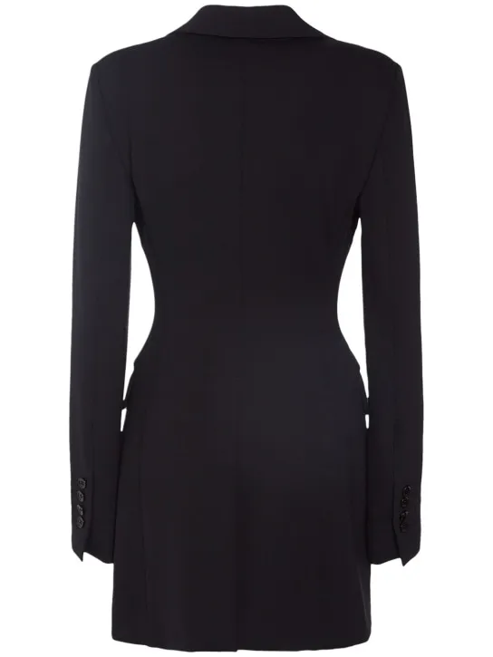 Dolce&amp;Gabbana   Tech jersey single breasted long jacket 