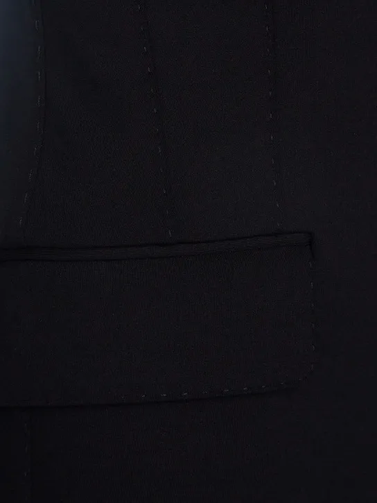 Dolce&amp;Gabbana   Tech jersey single breasted long jacket 
