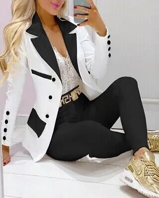 Double Breasted Blazer & Pants Set