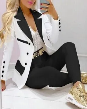 Double Breasted Blazer & Pants Set