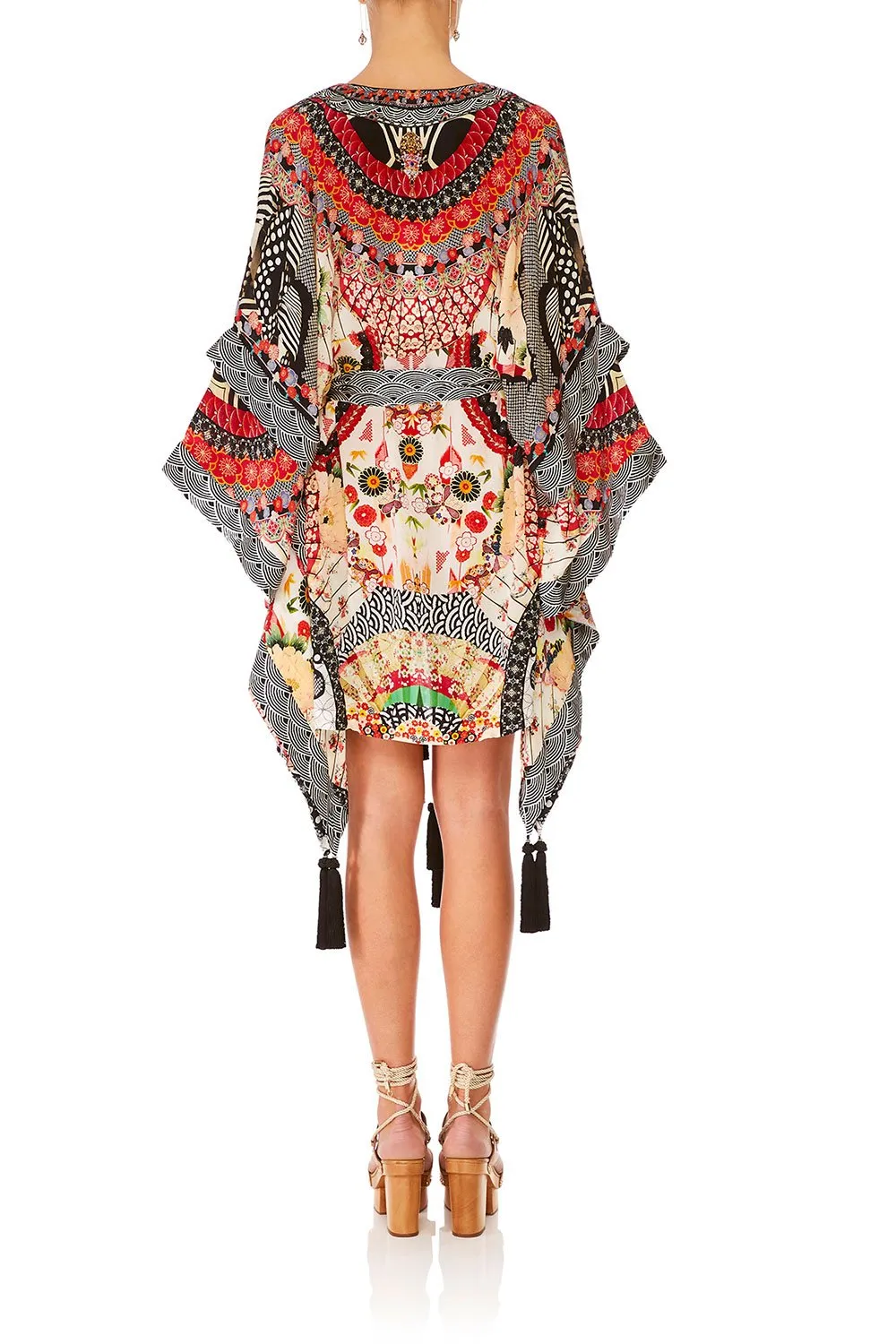DOUBLE LAYER KIMONO SLEEVE DRESS VINTAGE VIXEN