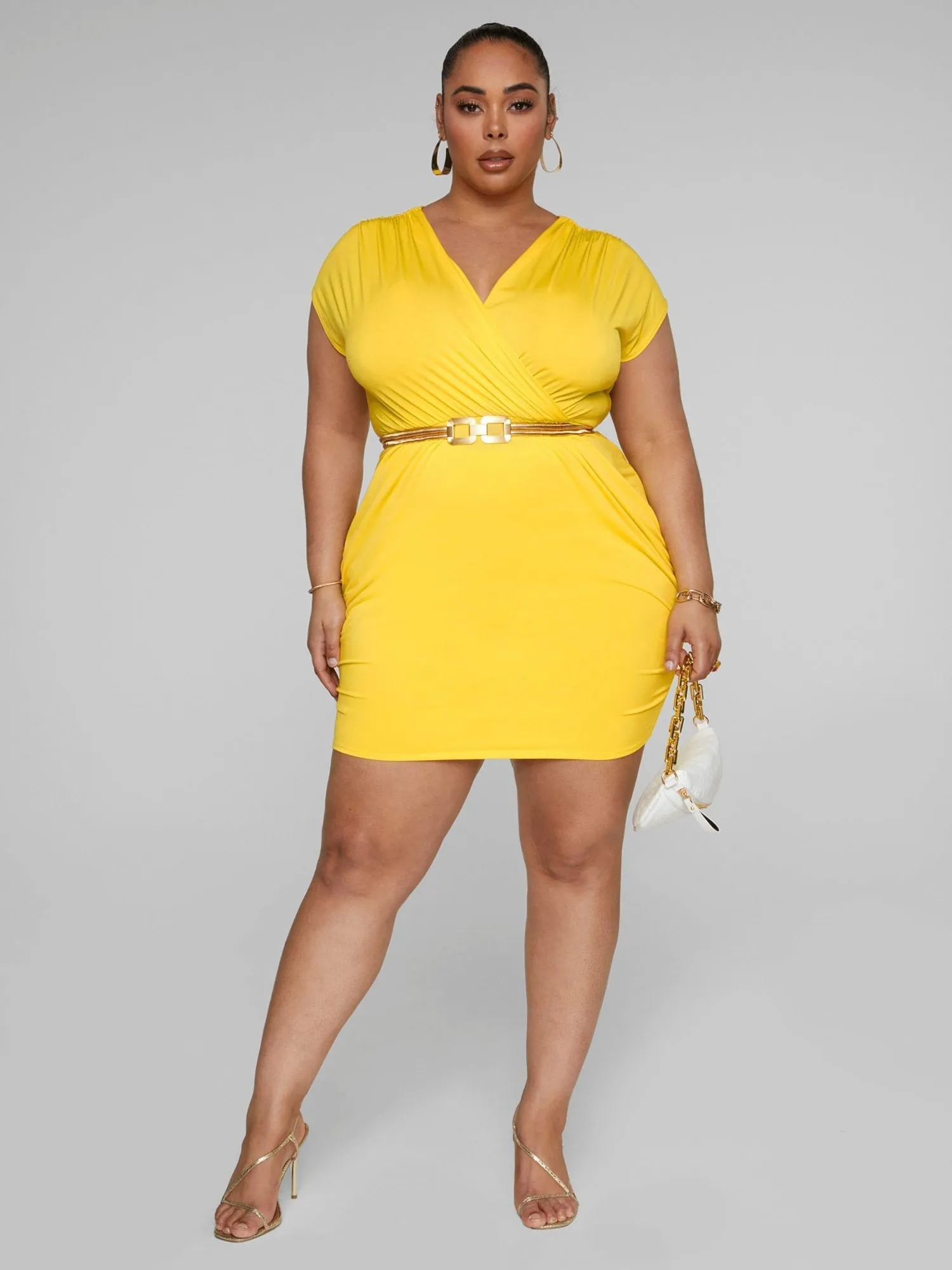 Fashion To Figure - Shiloh Draped Bodycon Dress