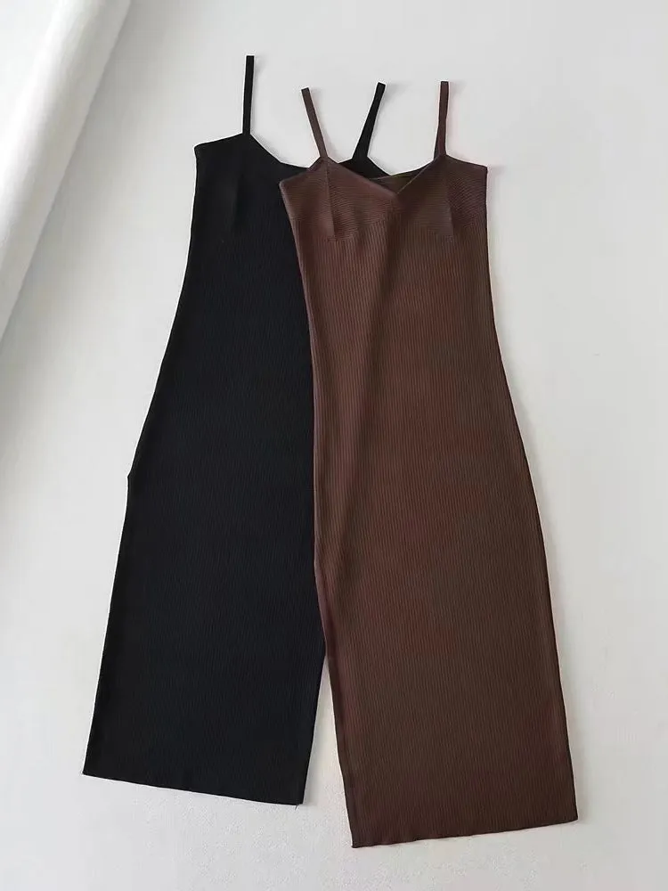 Femme Fatale Slit Midi Dress