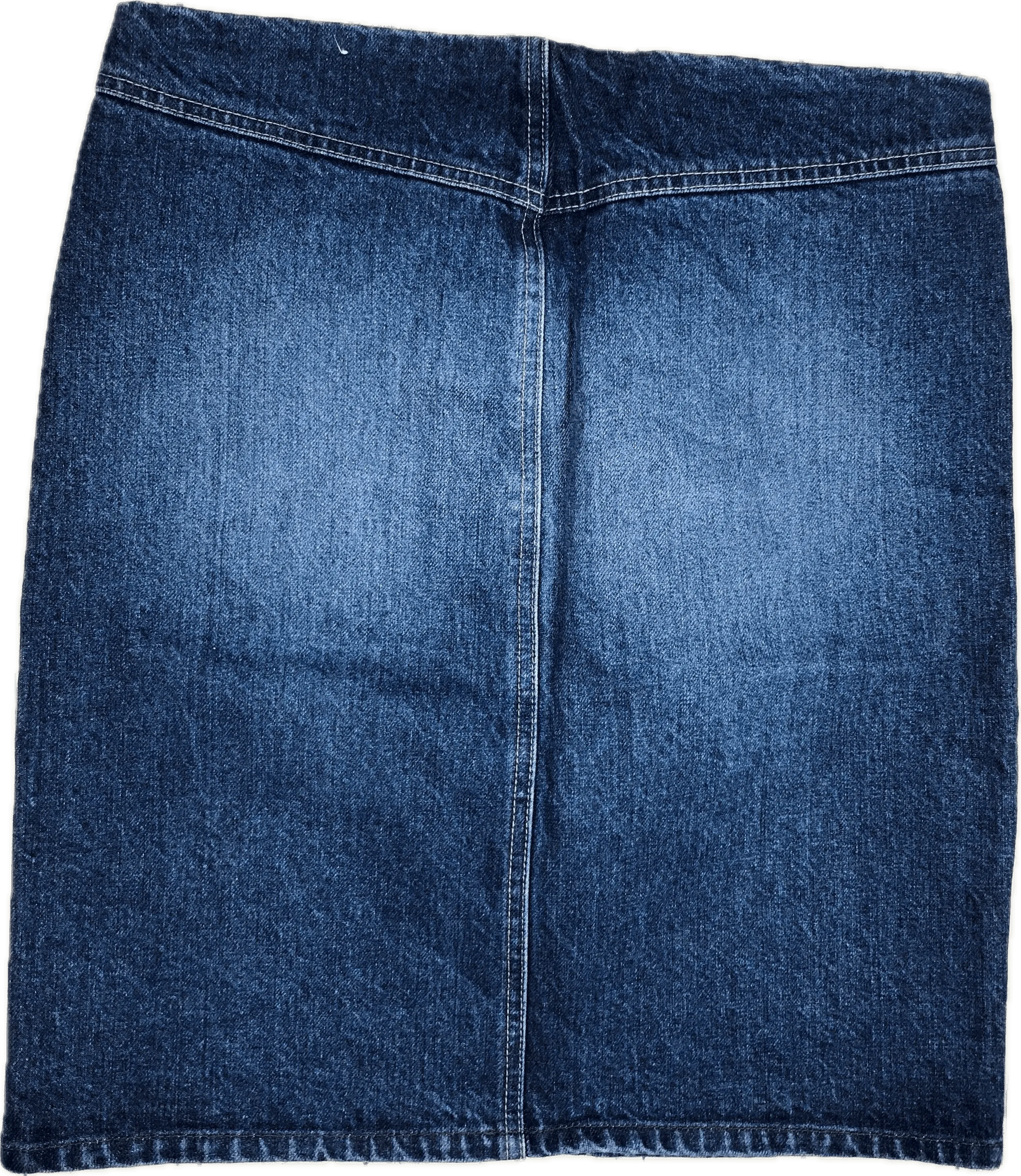 Fiorucci Denim Flat Waist  Skirt - Size 10