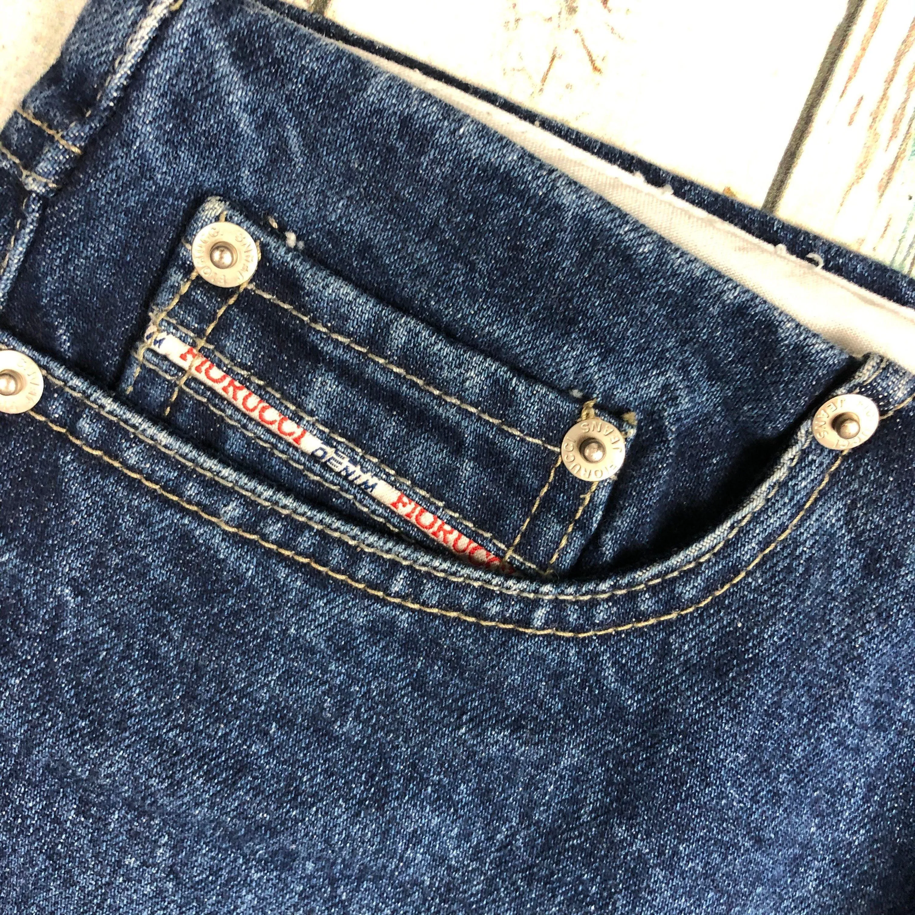 Fiorucci Denim Flat Waist  Skirt - Size 10