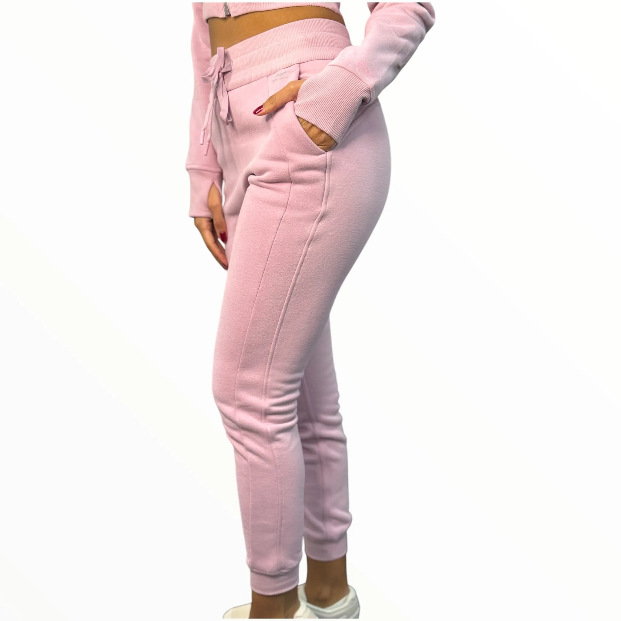 Fitted Fleece Set - Pink