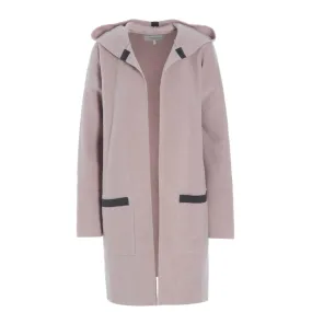 Fleece Hooded Cardigan - Nude - 7118N