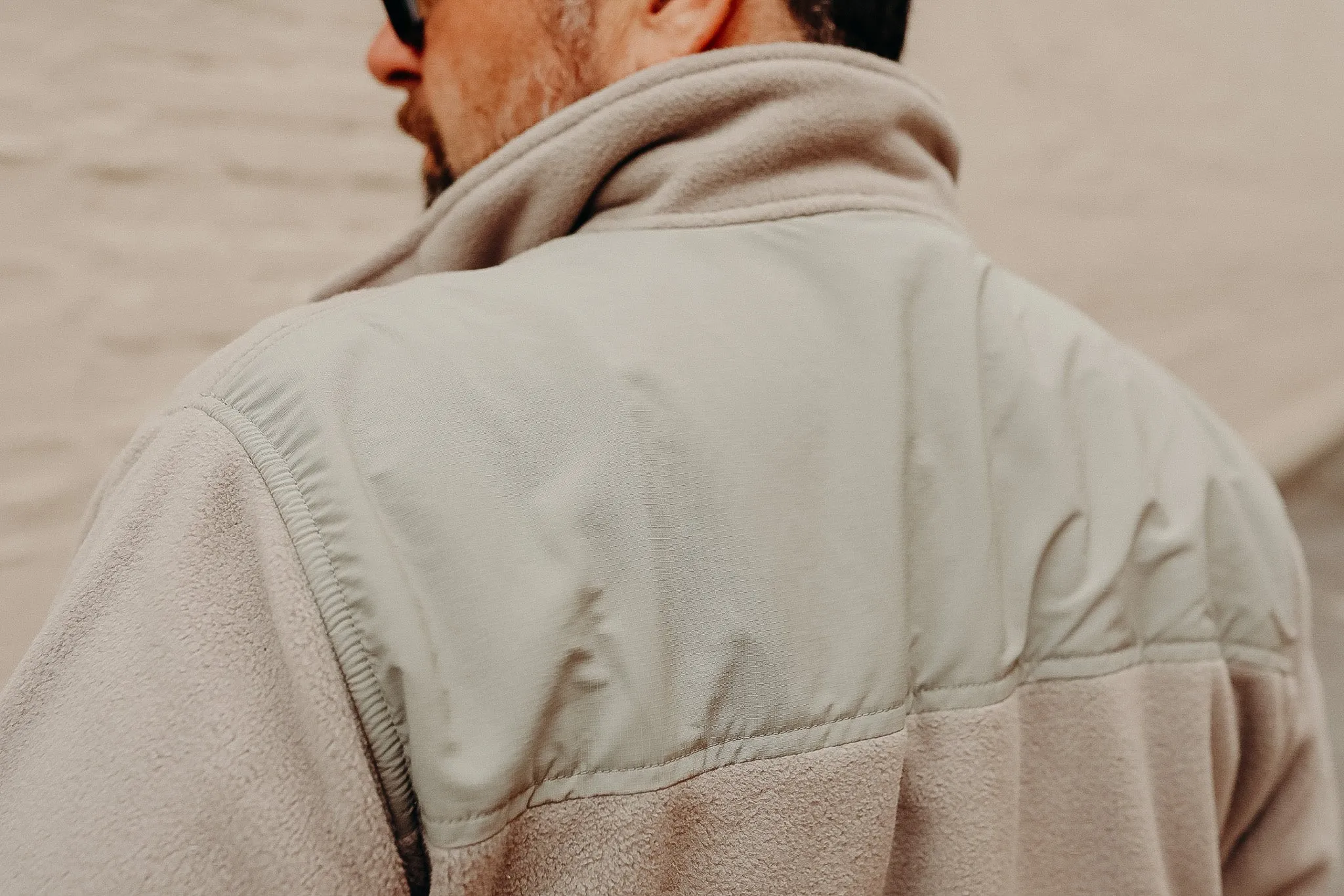 Fleece Jacket in Stone