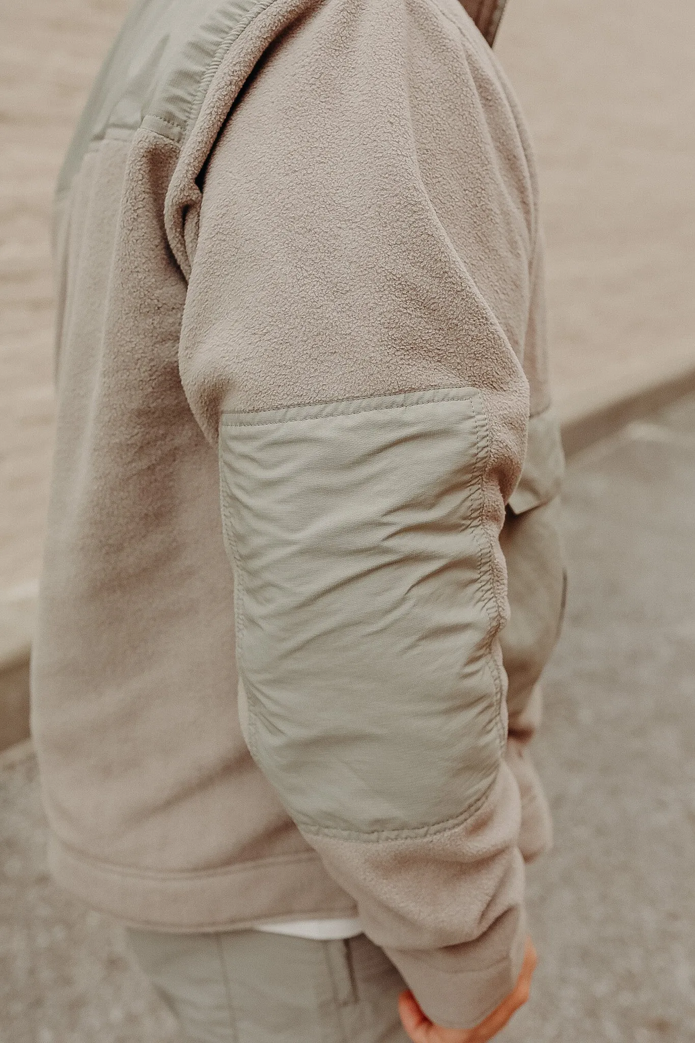 Fleece Jacket in Stone