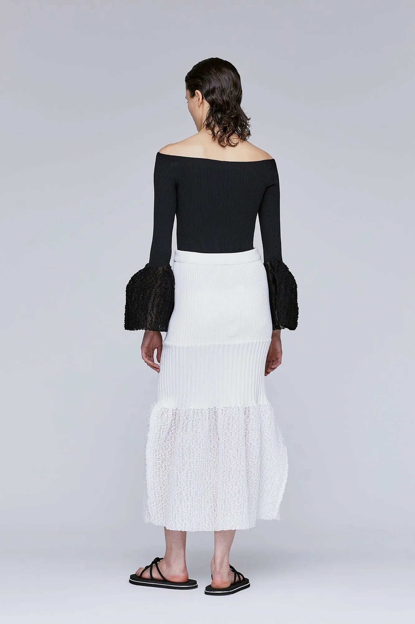 FLUTED ORNAMENT MERMAID SKIRT