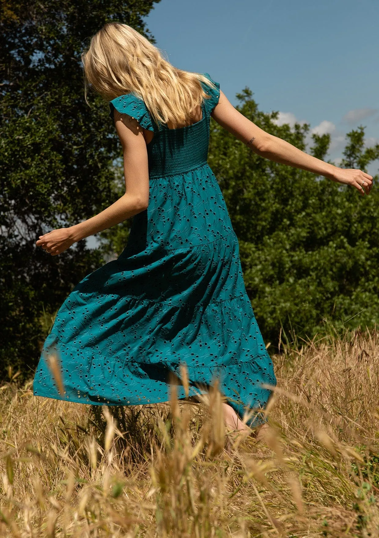 Flynn Smocked Maxi Dress