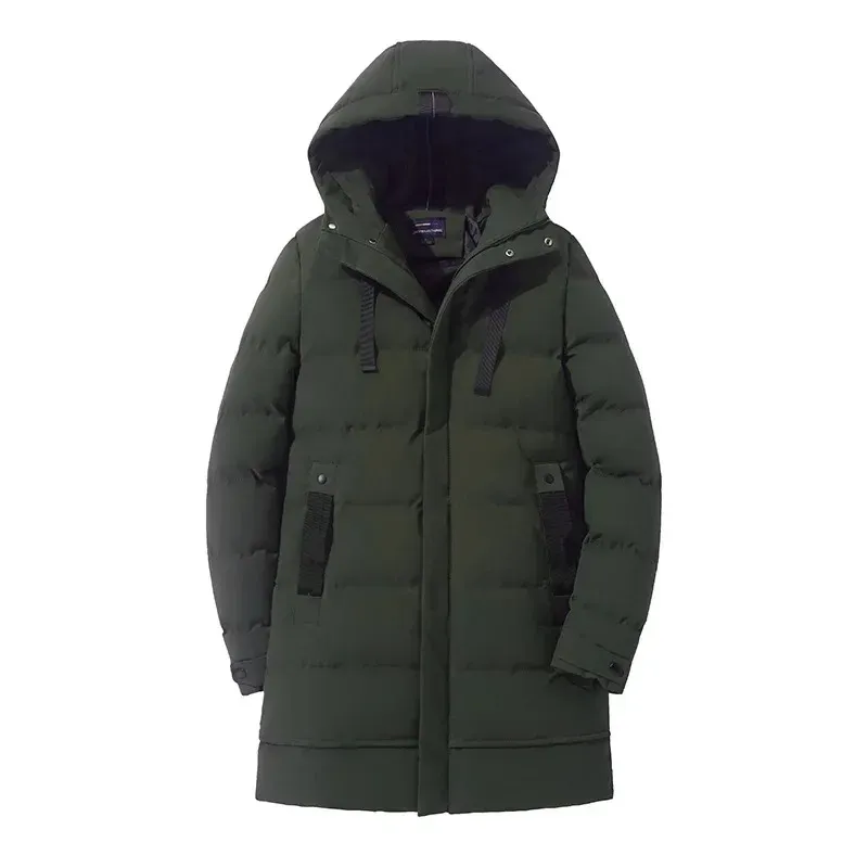 Framolt - Puffer Jacket Heren Lang met Capuchon, Winddicht, Geïsoleerd & Winter Warm