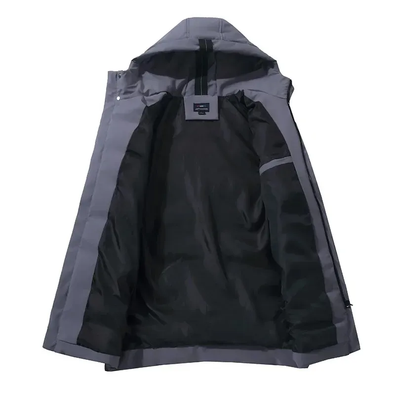 Framolt - Puffer Jacket Heren Lang met Capuchon, Winddicht, Geïsoleerd & Winter Warm