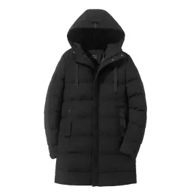 Framolt - Puffer Jacket Heren Lang met Capuchon, Winddicht, Geïsoleerd & Winter Warm