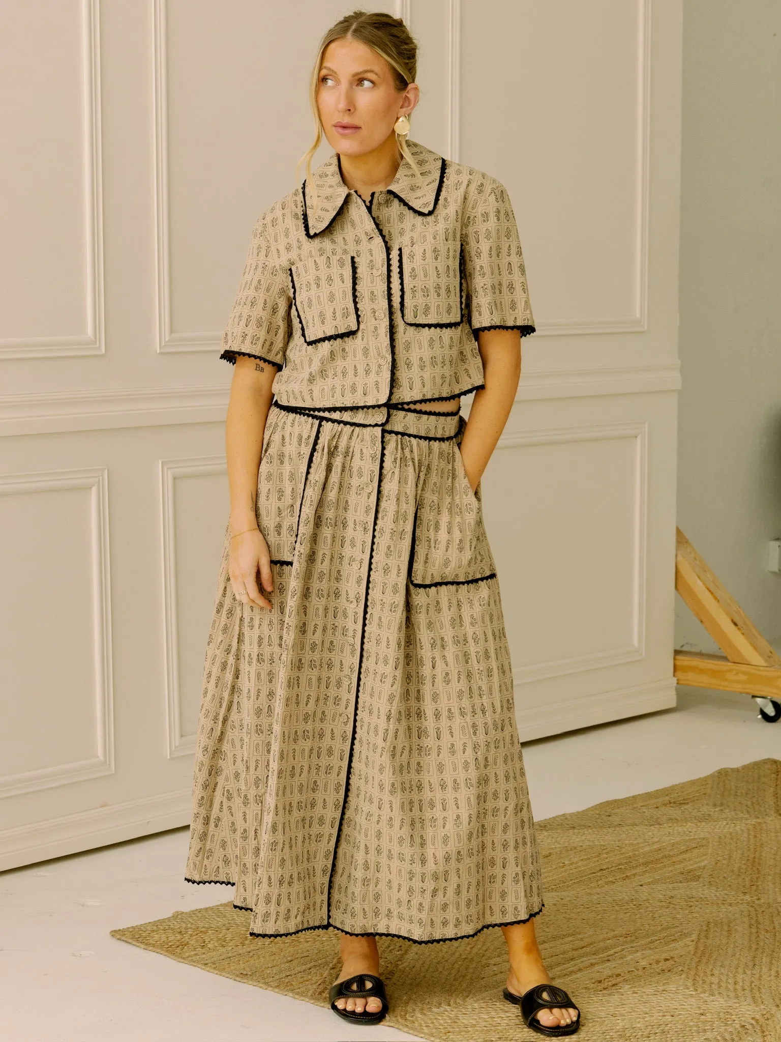 Garden Girl Midi Skirt