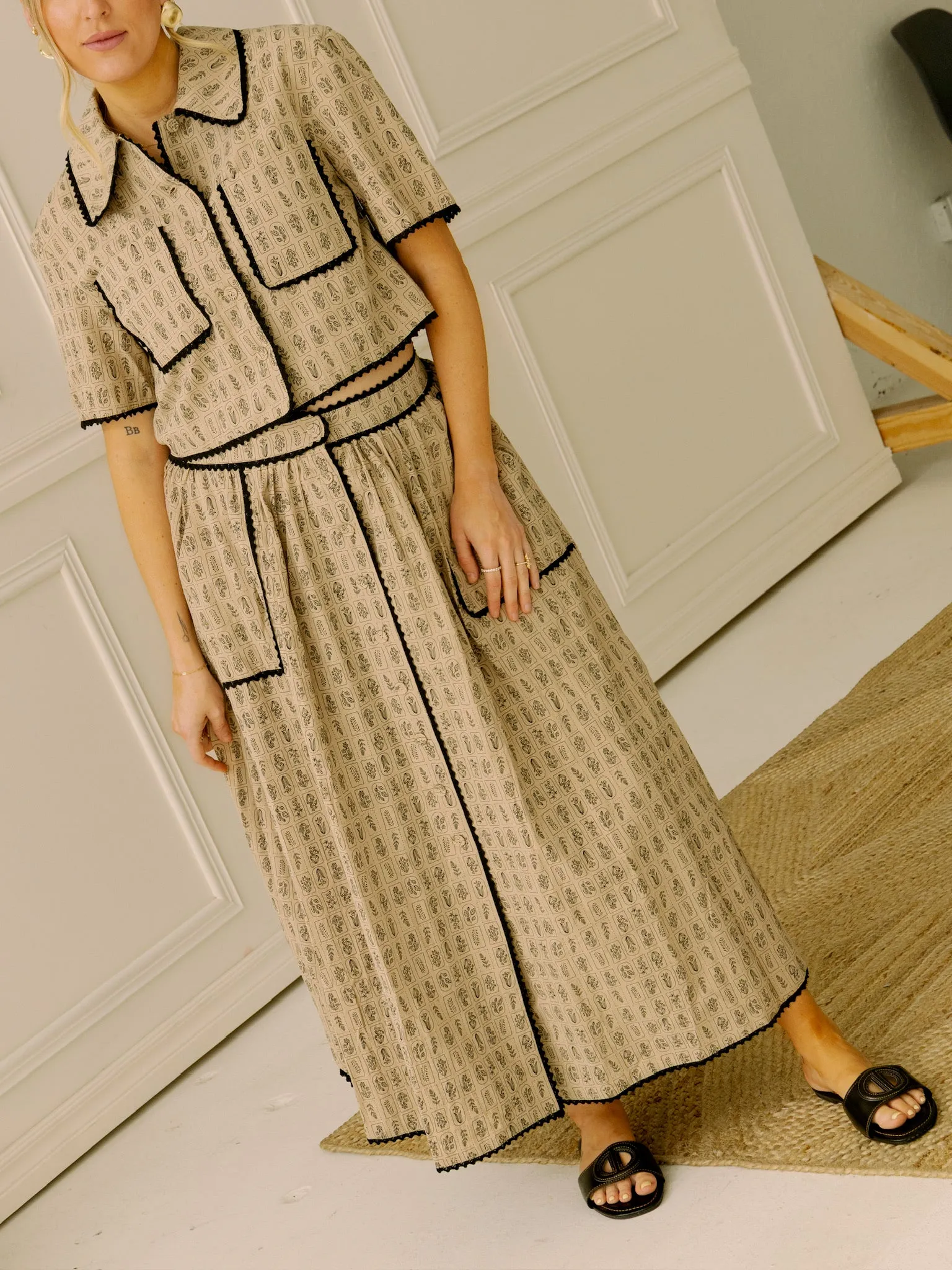 Garden Girl Midi Skirt