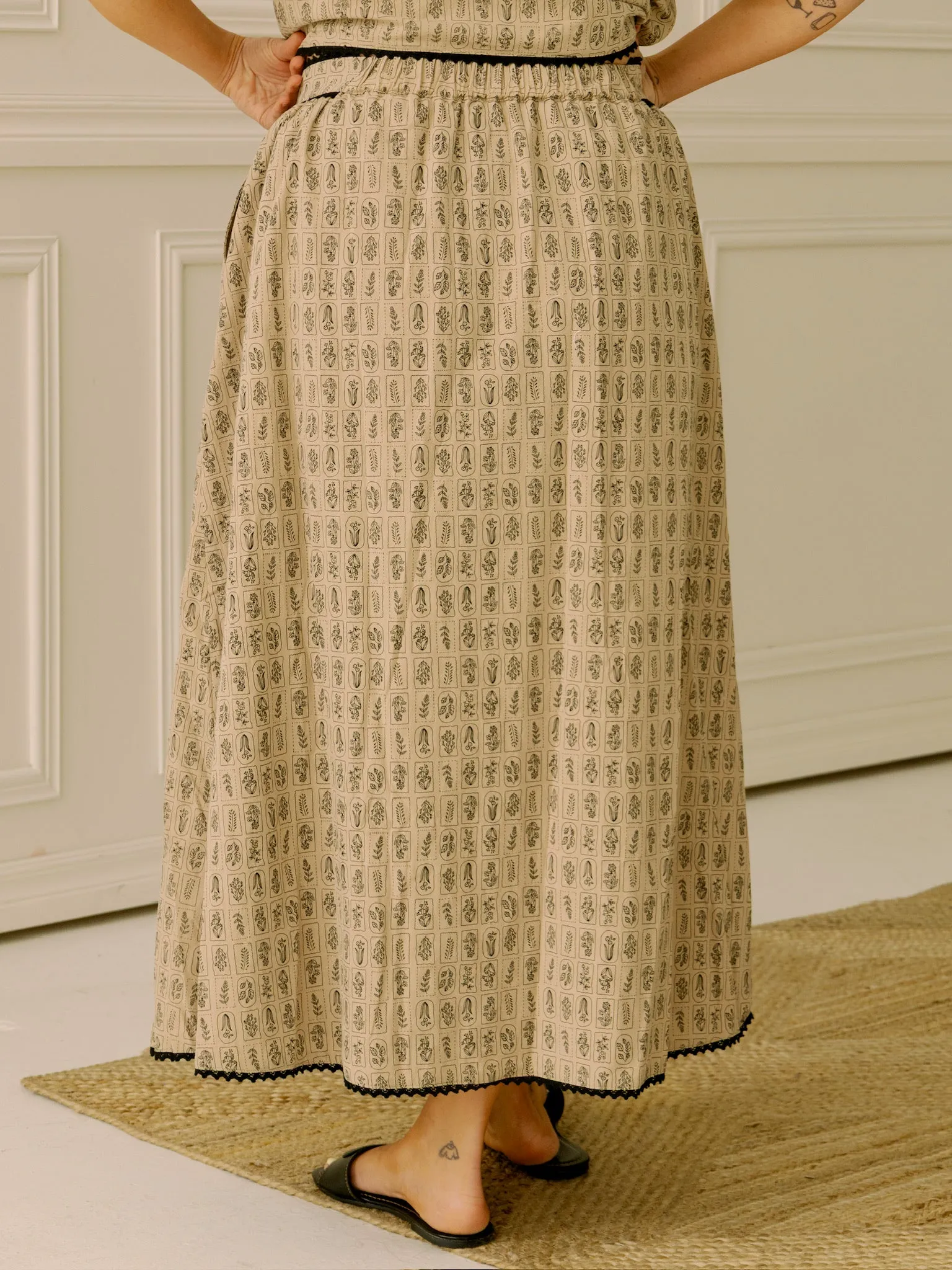 Garden Girl Midi Skirt