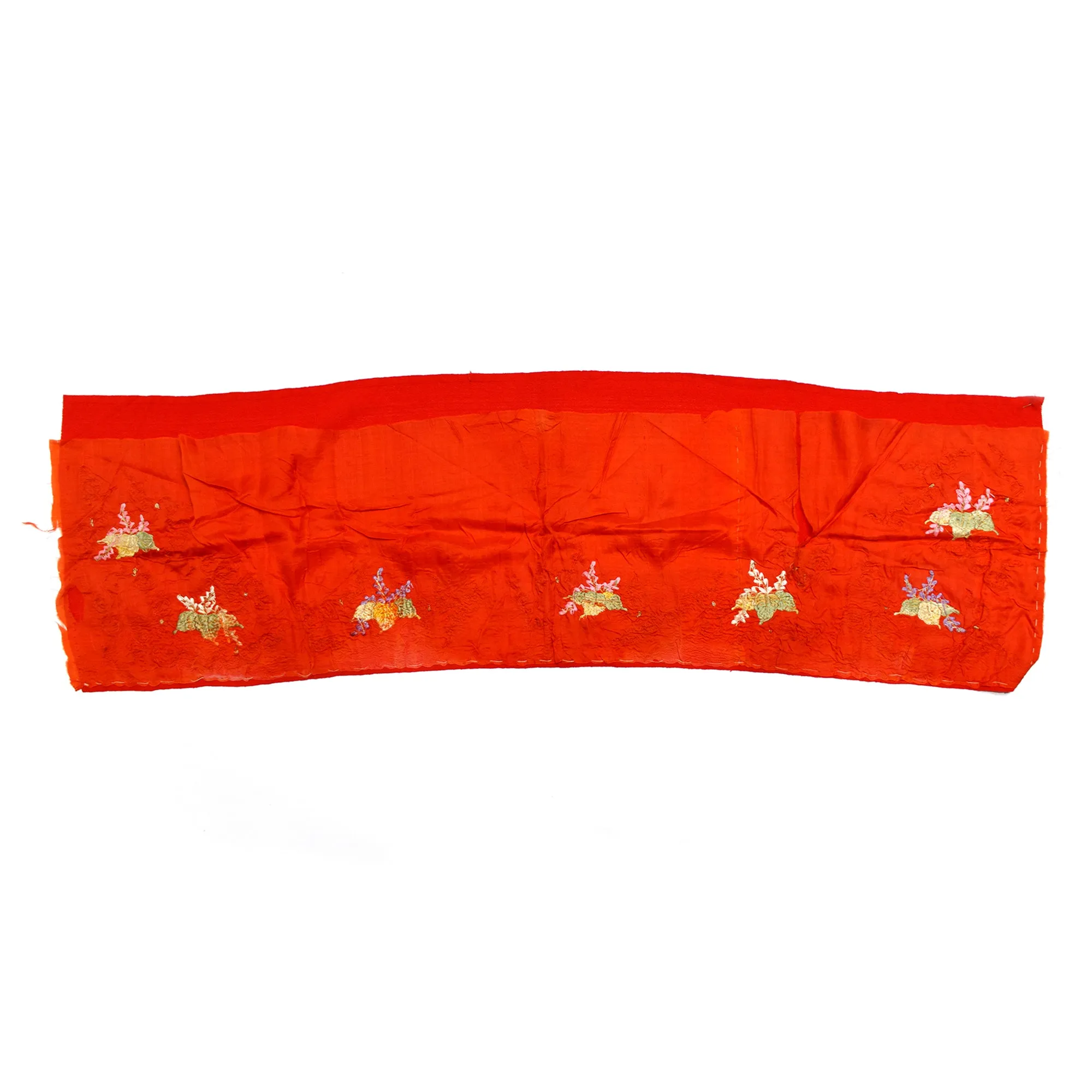 Goldwork Silk Eri | Japanese Antique Kimono Collar