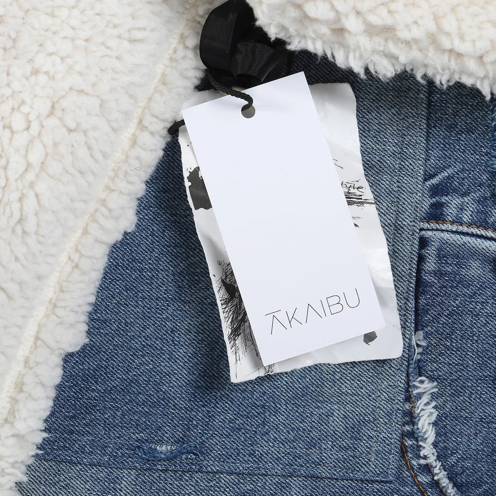 Greg Lauren FW2019 Sherpa Denim Jacket